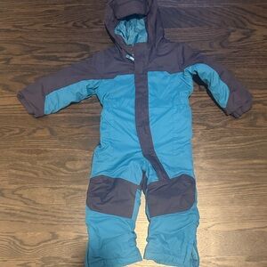 LL Bean size 3T Blue  Hooded Snowsuit